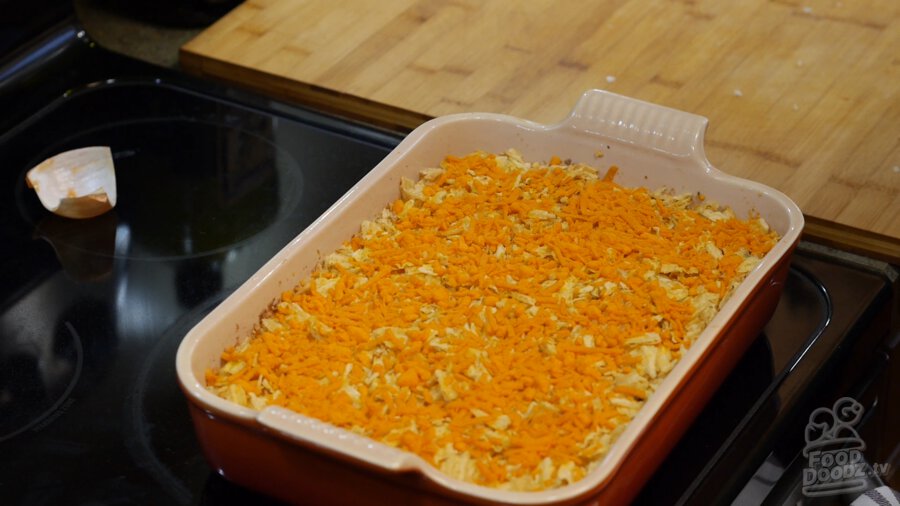 Cooked Vegan hashbrown casserole