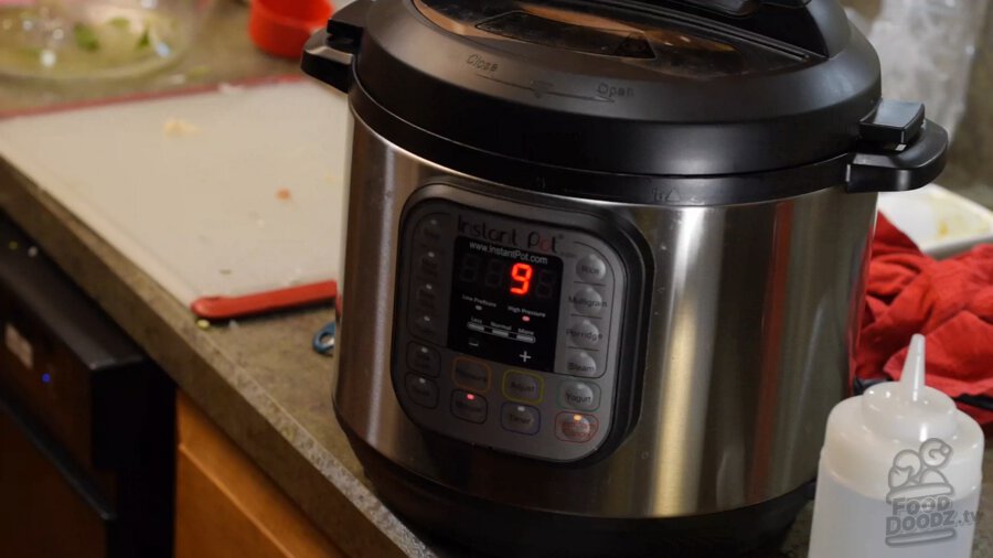 Setting instant pot for 9 minutes 