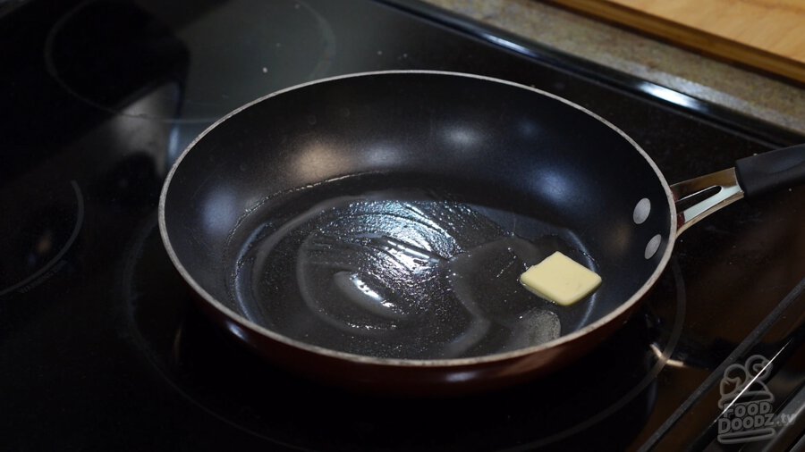 Melting butter in a pan