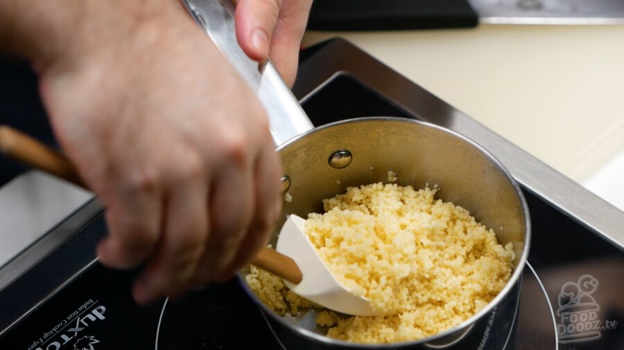 The finished couscous